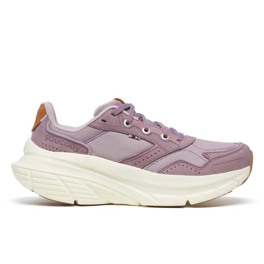 NEW SAUCONY women's guide metro running shoes in quail/vinilla